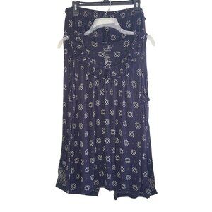 Croft & Barrow Sleepwear Set Floral Sleeveless Top Wide-Leg Pants Size XL